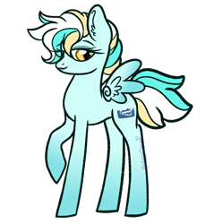 Size: 1280x1341 | Tagged: safe, artist:sleepy-galaxydragon-art, oc, oc only, oc:ocean breeze, pegasus, pony, female, mare, simple background, solo, transparent background