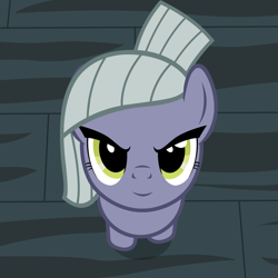 Size: 1421x1421 | Tagged: safe, artist:badumsquish, edit, part of a set, limestone pie, earth pony, pony, badumsquish's kitties, cute, female, imminent pounce, inverted mouth, looking at you, mare, solo