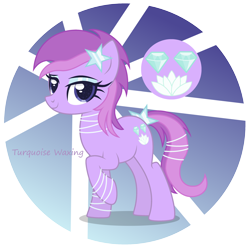 Size: 2944x2936 | Tagged: safe, artist:razorbladetheunicron, amethyst star, lotus blossom, sparkler, oc, oc only, earth pony, pony, alternate universe, base used, bracelet, cutie mark, eyeshadow, female, fusion, jewelry, lateverse, makeup, mare, necklace, simple background, solo, transparent background