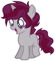 Size: 584x650 | Tagged: safe, artist:otakuchicky1, oc, pony, unicorn, base used, colt, male, offspring, parent:cayenne, parent:king sombra, simple background, solo, transparent background