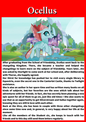 Size: 1653x2339 | Tagged: safe, gallus, ocellus, sandbar, silverstream, smolder, yona, changeling, the last problem, card, future, solo, student six, teacher