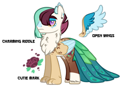 Size: 2635x1876 | Tagged: safe, artist:sweet-psycho-uwu, oc, oc:charming riddle, draconequus, hybrid, interspecies offspring, male, offspring, parent:discord, parent:princess celestia, parents:dislestia, simple background, solo, transparent background