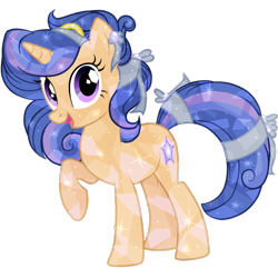 Size: 598x599 | Tagged: safe, artist:galaxyswirlsyt, oc, oc only, oc:galaxy swirls, crystal pony, pony, unicorn, crystallized, female, mare, offspring, parent:flash sentry, parent:twilight sparkle, parents:flashlight, simple background, solo, transparent background