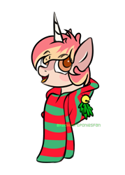 Size: 2000x2800 | Tagged: safe, artist:redheartponiesfan, oc, oc:donut delight, pony, unicorn, bust, clothes, female, mare, portrait, scarf, simple background, solo, transparent background