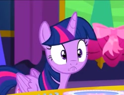 Size: 833x640 | Tagged: safe, screencap, twilight sparkle, twilight sparkle (alicorn), alicorn, pony, no second prances, cropped, solo