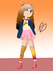 Size: 2250x3000 | Tagged: safe, artist:dashiedashdraw, oc, oc:colorleya multisweet, equestria girls, cute, outfit