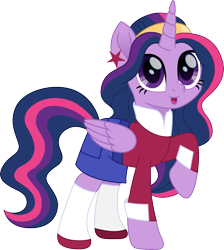 Size: 1345x1500 | Tagged: safe, artist:cloudyglow, twilight sparkle, twilight sparkle (alicorn), alicorn, pony, clothes, cosplay, costume, dc superhero girls, diana prince, female, mare, simple background, solo, transparent background, wonder woman