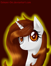 Size: 2324x3000 | Tagged: safe, artist:0okami-0ni, oc, oc only, bust, simple background, solo