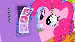 Size: 1280x720 | Tagged: safe, screencap, pinkie pie, earth pony, pony, the ticket master, solo