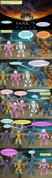 Size: 800x2758 | Tagged: safe, artist:dracostarcloud, edit, edited screencap, screencap, human, pony, collaboration, comic:friendship is dragons, armor, barely pony related, comic, crossover, dialogue, gun, halo, implied applejack, implied fluttershy, implied mane six, implied pinkie pie, implied rainbow dash, implied rarity, implied twilight sparkle, irl, photo, screencap comic, space, toy, weapon