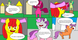 Size: 5244x2696 | Tagged: safe, artist:coltfan97, apple bloom, sandbar, scootaloo, sweetie belle, pony, season 9, the ending of the end, spoiler:s09, 1000 hours in ms paint, comic