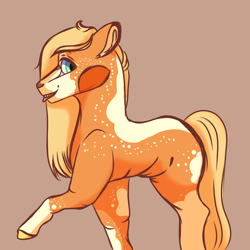 Size: 2000x2000 | Tagged: safe, artist:grateful-dead-raised, applejack, earth pony, pony, redesign, solo