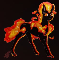 Size: 1280x1303 | Tagged: safe, artist:angusdra, pony, black hole, black hole pony, messier 87, ponified, solo, traditional art