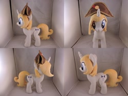 Size: 1597x1199 | Tagged: safe, artist:little-broy-peep, oc, oc:revalatia, pony, unicorn, bicorne, female, hat, irl, mare, photo, plushie, solo