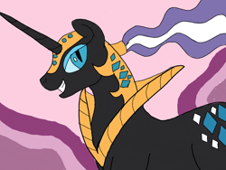 Size: 1024x768 | Tagged: safe, artist:wolfspiritclan, idw, nightmare rarity, unicorn, spoiler:comic