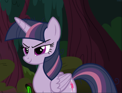 Size: 1228x939 | Tagged: safe, screencap, mean twilight sparkle, pony, the mean 6, cropped, evil grin, grin, sinister, smiling, solo