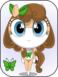 Size: 3000x3988 | Tagged: safe, artist:keronianniroro, oc, oc only, oc:jade butterfly, anthro, hybrid, pegasus, bow, commission, crossover, female, keponian, keronian, keroro gunsou, sergeant frog, solo, species swap