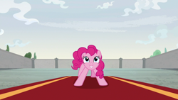 Size: 1920x1080 | Tagged: safe, screencap, pinkie pie, earth pony, pony, the last laugh, female, mare, smiling, solo