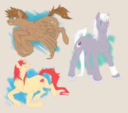 Size: 1500x1324 | Tagged: safe, artist:azzly, pony, kairi, kingdom hearts, ponified, riku, sora