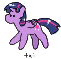 Size: 543x528 | Tagged: safe, artist:s-a-ns, twilight sparkle, twilight sparkle (alicorn), alicorn, pony, cute, dot eyes, simple background, simplistic art style, solo, transparent background, twiabetes