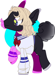 Size: 1280x1751 | Tagged: safe, artist:daydreamprince, oc, earth pony, pony, augmented tail, base used, clothes, male, shirt, solo, stallion