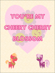 Size: 578x770 | Tagged: safe, artist:bronybyexception, big macintosh, cheerilee, pony, card, cheerimac, female, male, shipping, straight