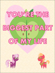 Size: 578x770 | Tagged: safe, artist:bronybyexception, big macintosh, cheerilee, pony, card, cheerimac, female, male, shipping, straight