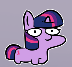 Size: 822x764 | Tagged: safe, artist:jojohernandez, twilight sparkle, pony, unicorn, simple background, solo, twiggie