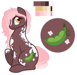 Size: 868x844 | Tagged: safe, artist:zafara1222, oc, oc:sweet pea, earth pony, pony, female, mare, offspring, parent:big macintosh, parent:fluttershy, parents:fluttermac, reference sheet, simple background, solo, transparent background