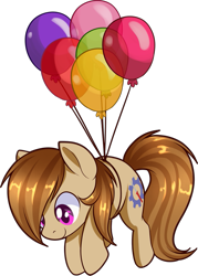 Size: 757x1056 | Tagged: safe, artist:xwhitedreamsx, oc, oc:boopík, earth pony, balloon, flying