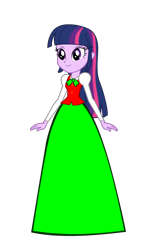 Size: 550x930 | Tagged: safe, artist:cartoonmasterv3, twilight sparkle, twilight sparkle (alicorn), alicorn, human, equestria girls, christmas, clothes, female, holiday, long skirt, simple background, skirt, solo, transparent background, vector