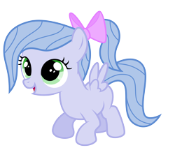 Size: 5000x4500 | Tagged: safe, artist:northernthestar, oc, oc:adryna, pegasus, pony, absurd resolution, bow, female, filly, hair bow, offspring, parent:flitter, parent:oc:northern star, parents:canon x oc, simple background, solo, transparent background