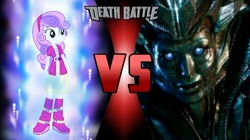 Size: 750x421 | Tagged: safe, artist:csureshx2004, sweetie belle, equestria girls, death battle, dragon ball super, exploitable meme, female, goddess, meme, quintessa, transformers, transformers: the last knight, ultra instinct, versus, versus screen