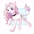 Size: 2000x2000 | Tagged: safe, artist:leafywind, oc, oc only, pony, unicorn, abstract background, choker, e, female, leonine tail, mare, open mouth, open smile, raised hoof, smiling, solo, starry eyes, wingding eyes