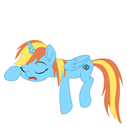 Size: 3000x3000 | Tagged: safe, artist:mojing, oc, oc only, oc:dusking sky, alicorn, pony, 2020 community collab, alicorn oc, derpibooru community collaboration, female, movie accurate, simple background, sleeping, solo, transparent background