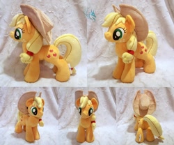 Size: 1280x1064 | Tagged: safe, artist:fire-topaz, applejack, earth pony, pony, cowboy hat, female, hat, irl, mare, photo, plushie, solo