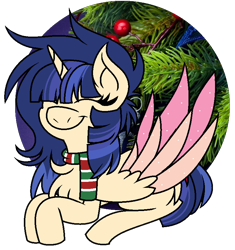 Size: 788x840 | Tagged: safe, artist:cosmic-wonders, oc, oc:starling sentry, alicorn, pony, clothes, female, mare, offspring, parent:flash sentry, parent:twilight sparkle, parents:flashlight, prone, scarf, solo