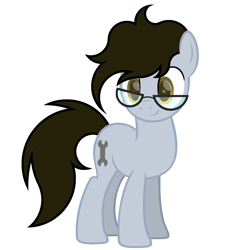 Size: 2400x2400 | Tagged: safe, artist:ponkus, oc, oc:wrench turner, earth pony, pony, 2020 community collab, base used, derpibooru community collaboration, male, simple background, solo, stallion, transparent background