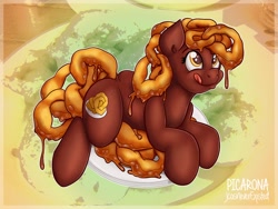 Size: 1280x960 | Tagged: safe, artist:jotacos, oc, pony, food, picarones, ponified