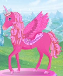 Size: 314x380 | Tagged: safe, artist:magicponixtutu, oc, oc only, oc:star sprinkles, alicorn, pony, unicorn, alicorn oc, colored hooves, horn, jewelry, male, saddle, solo, stallion, tack, tiara, unicorn oc