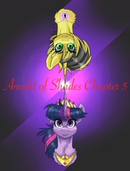 Size: 1280x1674 | Tagged: safe, artist:tillie-tmb, twilight sparkle, twilight sparkle (alicorn), oc, oc:tempest, alicorn, pony, comic:the amulet of shades