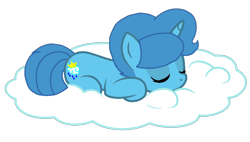 Size: 1632x928 | Tagged: safe, artist:徐詩珮, spring rain, pony, unicorn, my little pony: the movie, base used, cute, eyes closed, female, mare, simple background, sitting on cloud, sleeping, springbetes, transparent background