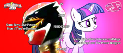 Size: 2467x1080 | Tagged: safe, artist:aaronmon97, twilight sparkle, unicorn twilight, pony, unicorn, power rangers, power rangers megaforce, red ranger