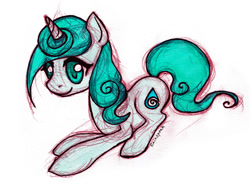 Size: 730x539 | Tagged: safe, artist:rainspeak, oc, oc:rainspeak, pony, unicorn, sketch, solo