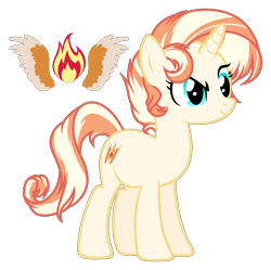 Size: 1585x1579 | Tagged: safe, artist:sweet-psycho-uwu, oc, oc:solare flare, pony, unicorn, female, mare, offspring, parent:fire streak, parent:sunset shimmer, parents:sunsetstreak, simple background, solo, transparent background