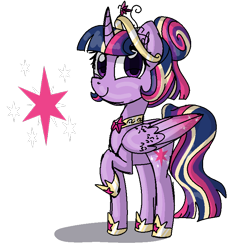 Size: 768x768 | Tagged: safe, artist:awoomarblesoda, twilight sparkle, twilight sparkle (alicorn), alicorn, pony, big crown thingy, jewelry, regalia, simple background, solo, transparent background