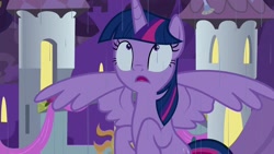 Size: 1920x1080 | Tagged: safe, screencap, twilight sparkle, twilight sparkle (alicorn), alicorn, pony, the summer sun setback, rain, solo