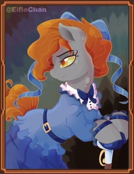 Size: 2550x3300 | Tagged: safe, artist:katakiuchi4u, oc, oc:baroness blaze, earth pony, pony, babscon, clothes, solo