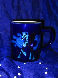 Size: 774x1033 | Tagged: safe, artist:malte279, nightmare moon, craft, cup, porcelain painting