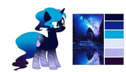 Size: 791x452 | Tagged: safe, artist:su-star, oc, oc only, oc:midnight stars (ice1517), alicorn, pony, alicorn oc, coat markings, female, freckles, mare, reference sheet, simple background, solo, transparent background